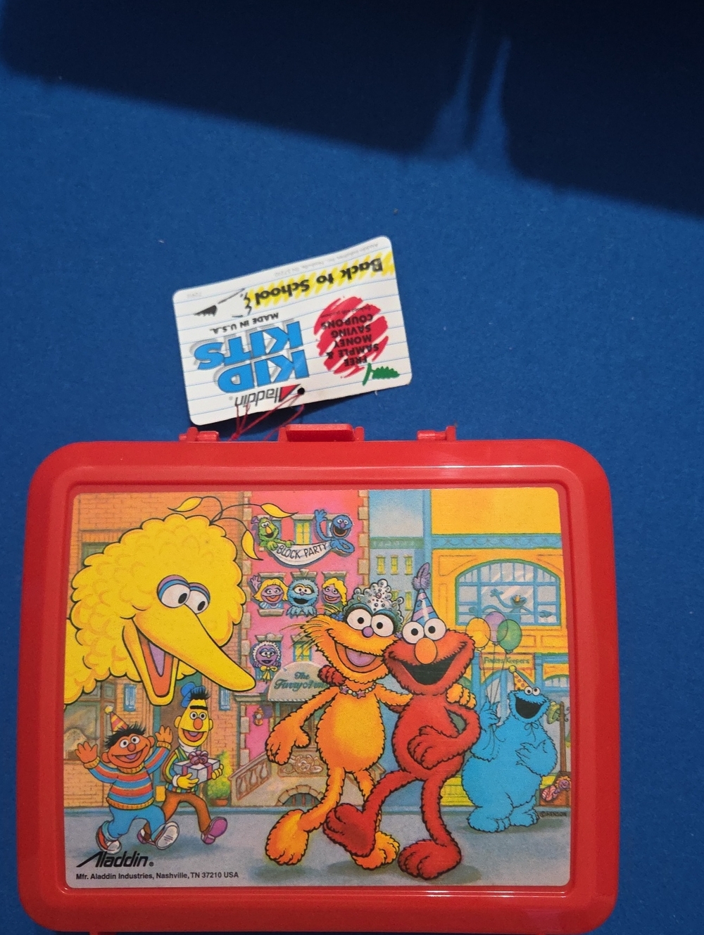 Red Sesame Street Kids Lunchbox with Character Art
